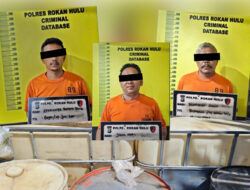 Polres Rohul Gerebek Gudang Minyak Ilegal, 10 Ribu Liter Pertalite Disita