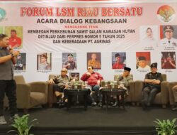 ‎Kelestarian Hutan Terancam, LSM Riau Bersatu Desak Penegakan Hukum Perizinan Sawit