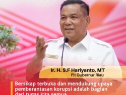 Dukung Upaya Pemberantasan Korupsi, Plt Gubri: Jangan Alergi Diawasi KPK!