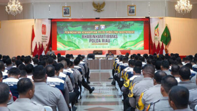 Polda Riau Latih 500 Bhabinkamtibmas Tingkatkan Kemampuan Polisi Penolong Masyarakat