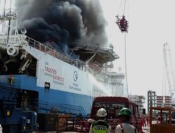 ‎Kebakaran Kapal Kembali Terjadi di Galangan PT ASL Batam