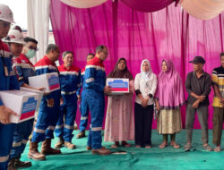Syukuran Keselamatan, PHR Berbagi Paket Sembako dan Edukasi Keselamatan bagi Warga Bangko dan Duri
