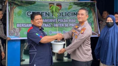 PGN Area Pekanbaru Apresiasi PAM Obvit Polda Perkuat Komitmen Green City
