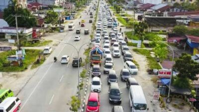 Arus Balik Lebaran 2026 di Riau Meningkat, Ribuan Kendaraan Masuk dari Arah Sumbar