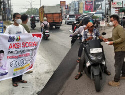 ZAH Tasliyah Foundation dan IPP Bagikan 1.000 Masker di Tengah Kabut Asap Pekanbaru‎
