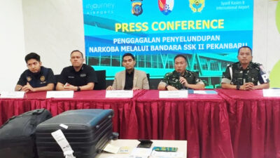 1 Kg Sabu Menuju Jakarta Lewat Bandara SSK II Digagalkan, Petugas Gabungan Tangkap Penumpang Berinisial AY